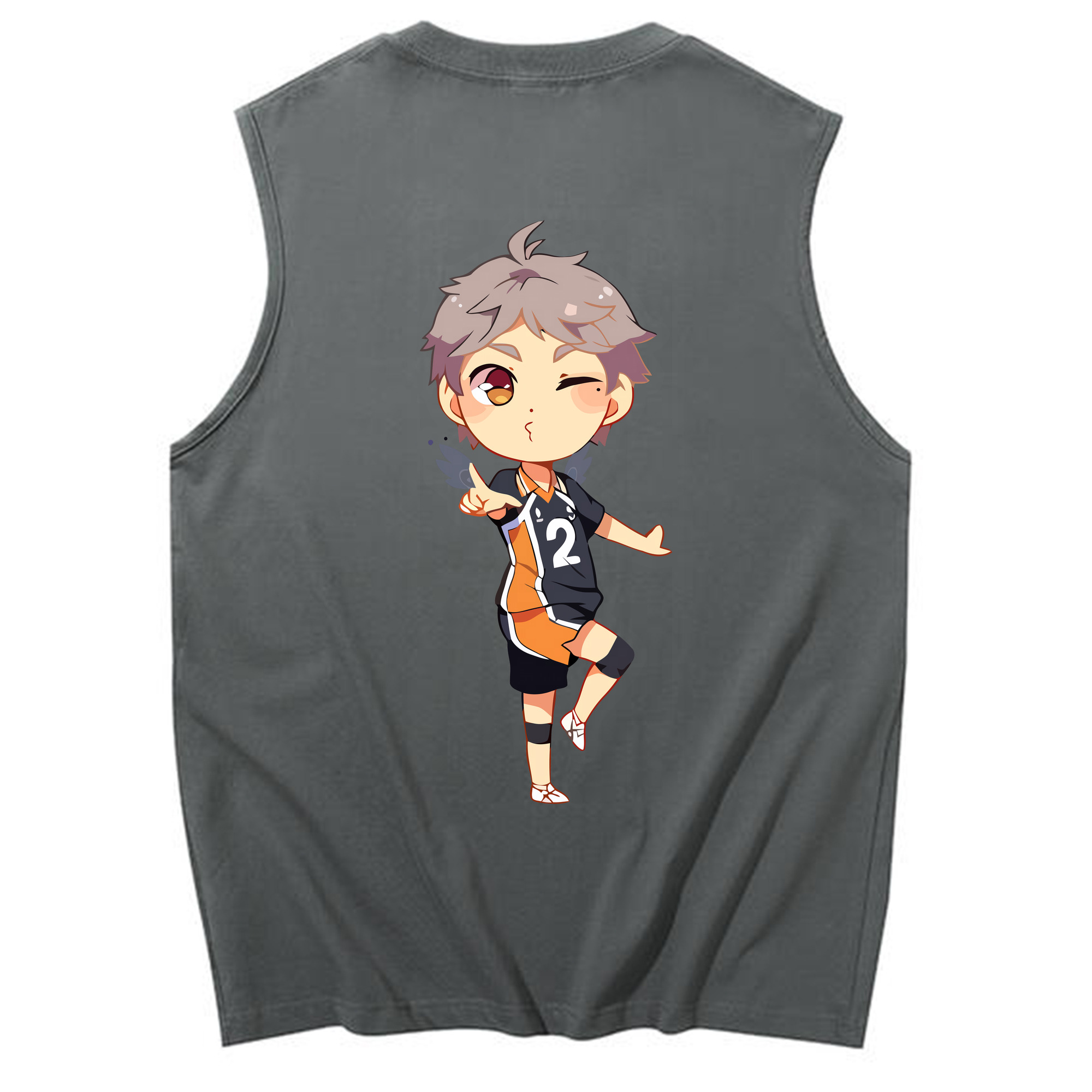 （画像用） ハイキュー!! Haikyu!! コットン100％タンクトップ（背面プリント）